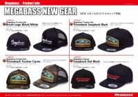 Megabass Trucker Hat Brush Logo Black/White